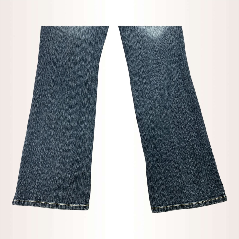 Paco Jeans Womens‎ 33x31 Blue Bootcut Stretch Embroidered Wings Western Y2K - Picture 10 of 15